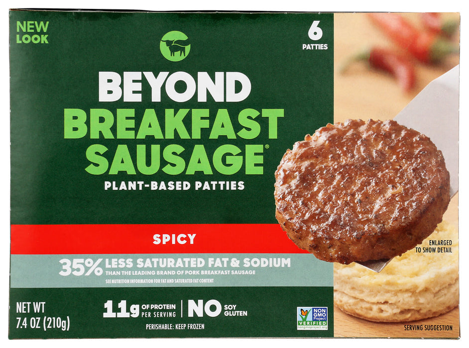 BEYOND MEAT: Beyond Breakfast Sausage Spicy Plant Based Patties, 7.4 oz