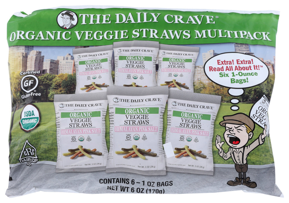 THE DAILY CRAVE: Organic Veggie Straws Multipack, 6 oz