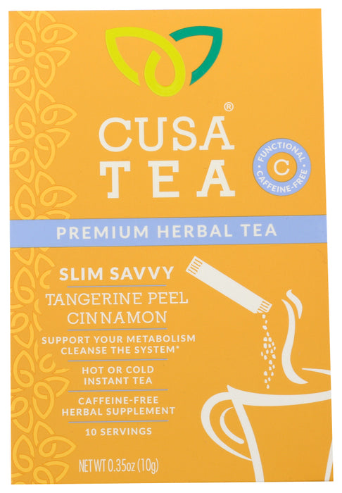 CUSA TEA: Tea Slim Savvy Herbal, 10 ea