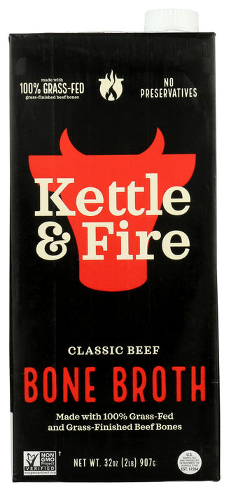 KETTLE AND FIRE: Beef Bone Broth, 32 oz