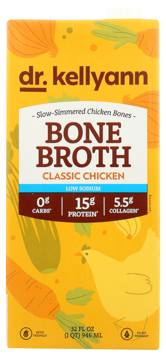 DR. KELLYANN: Broth Bone Chicken Low Sd, 32 oz