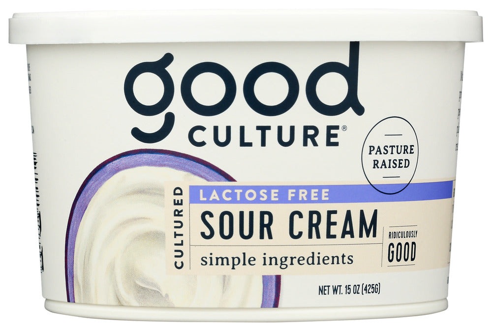 GOOD CULTURE: Lactose Free Sour Cream, 15 oz