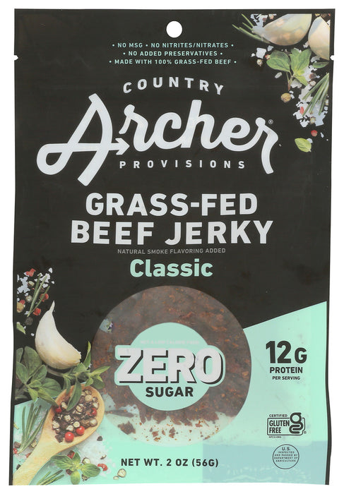 COUNTRY ARCHER: Jerky Beef Classic Ns, 2 oz