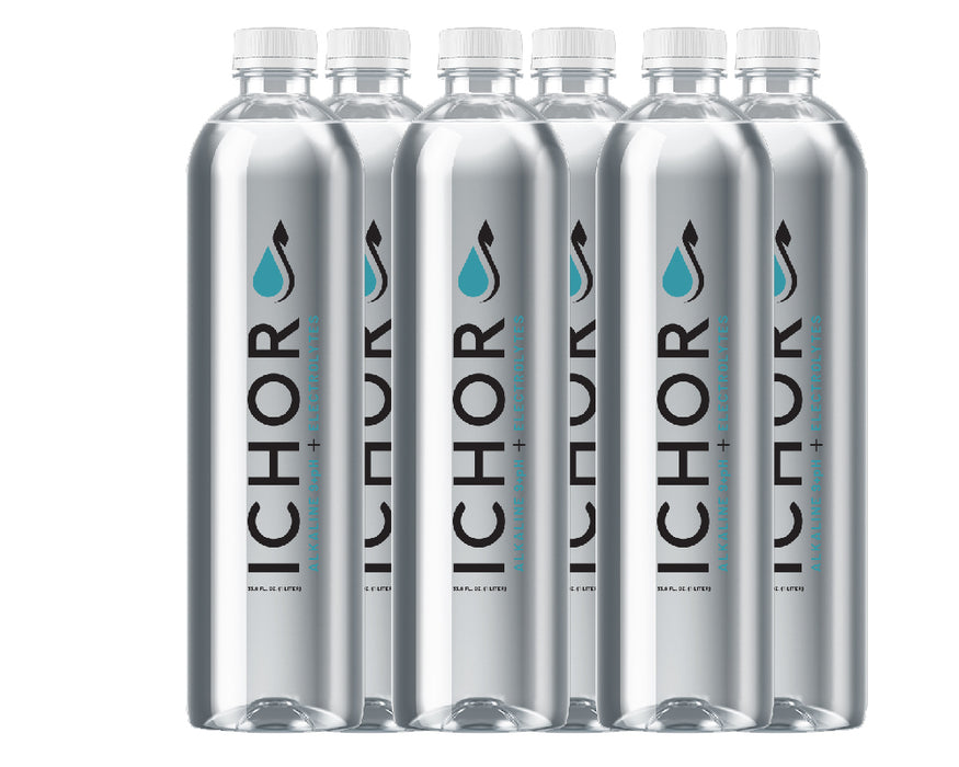 ICHOR: Alkaline Electrolyte Water 9.5 Ph 6 Bottles, 202.8 fo