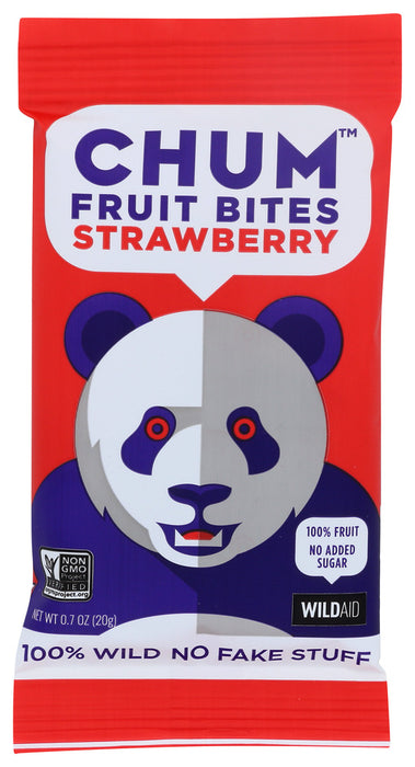 CHUM: Bites Fruit Strawberry, 0.07 OZ