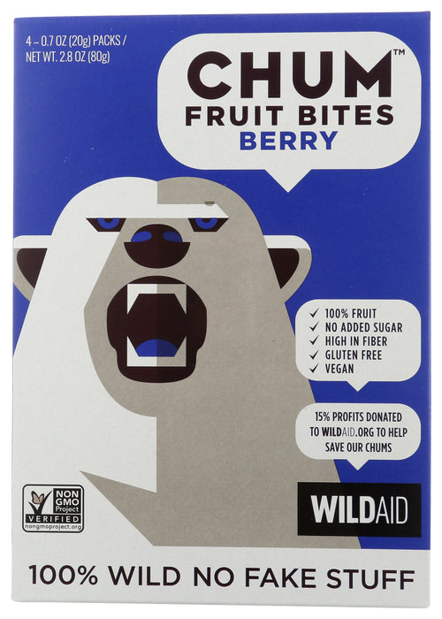 CHUM: Bites Fruit Berry 4Pk, 2.83 oz