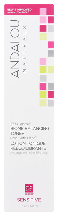 ANDALOU NATURALS: 1000 Roses Biome Balancing Toner, 6 fo