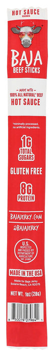 BAJA BEEF STICKS: Hot Sauce Beef Stick, 1 oz