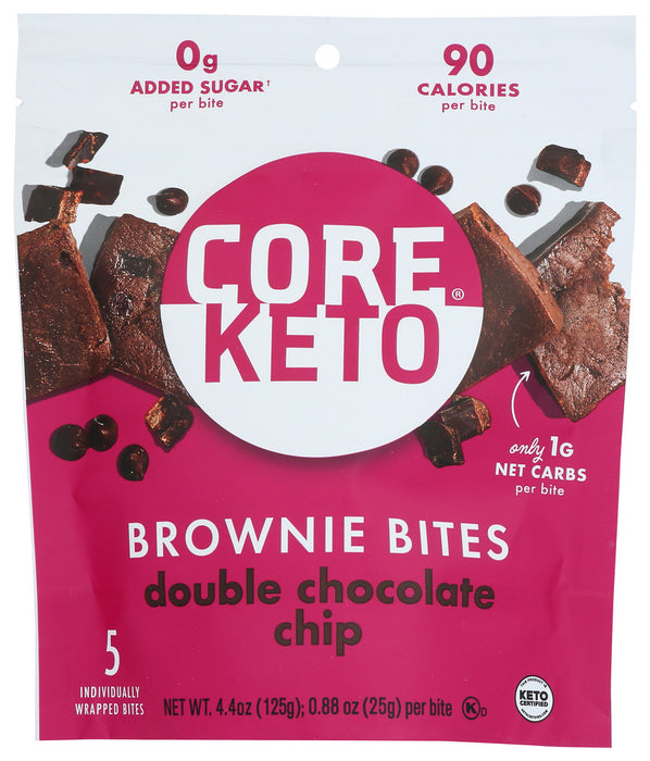 CORE FOODS: Bites Brwni Dbl Cho Chp, 4.4 oz