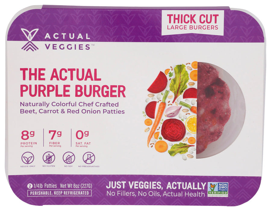 ACTUAL VEGGIES: Burger Purple, 8 oz