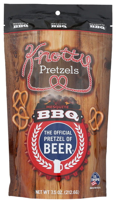 KNOTTY PRETZELS: Mesquite Bbq Pretzels, 8 oz