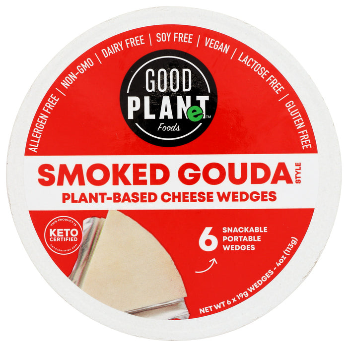 GOOD PLANET FOODS: Gouda Smkd Pb Wdg, 4 oz