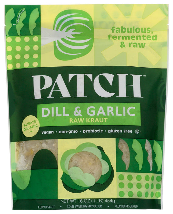 PATCH: Dill & Garlic Raw Kraut, 16 oz
