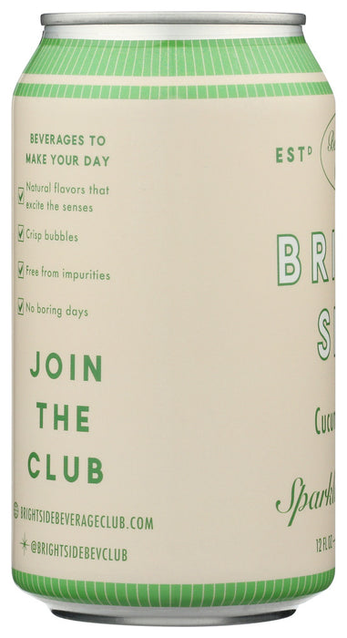 BRIGHT SIDE BEVERAGE CLUB: Sprk Wtr Cucumber Lime6Pk, 72 FO