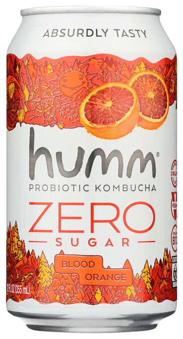 HUMM: Kombucha Blood Ornge Zro, 12 fo
