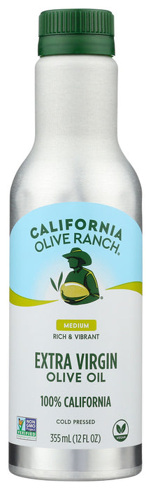 CALIFORNIA OLIVE RANCH: 100% California Extra Virgin Olive Oil Aluminum, 12 fo