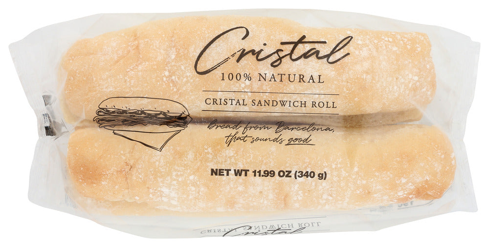 CRISTAL: Sandwich Rolls Sliced, 11.99 oz