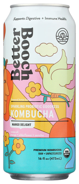 BETTER BOOCH: Premium Small Craft Ginger Spice Kombucha Seasonal, 16 oz