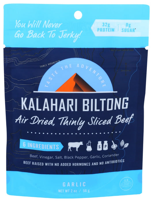 KALAHARI BILTONG: Biltong Garlic, 2 oz