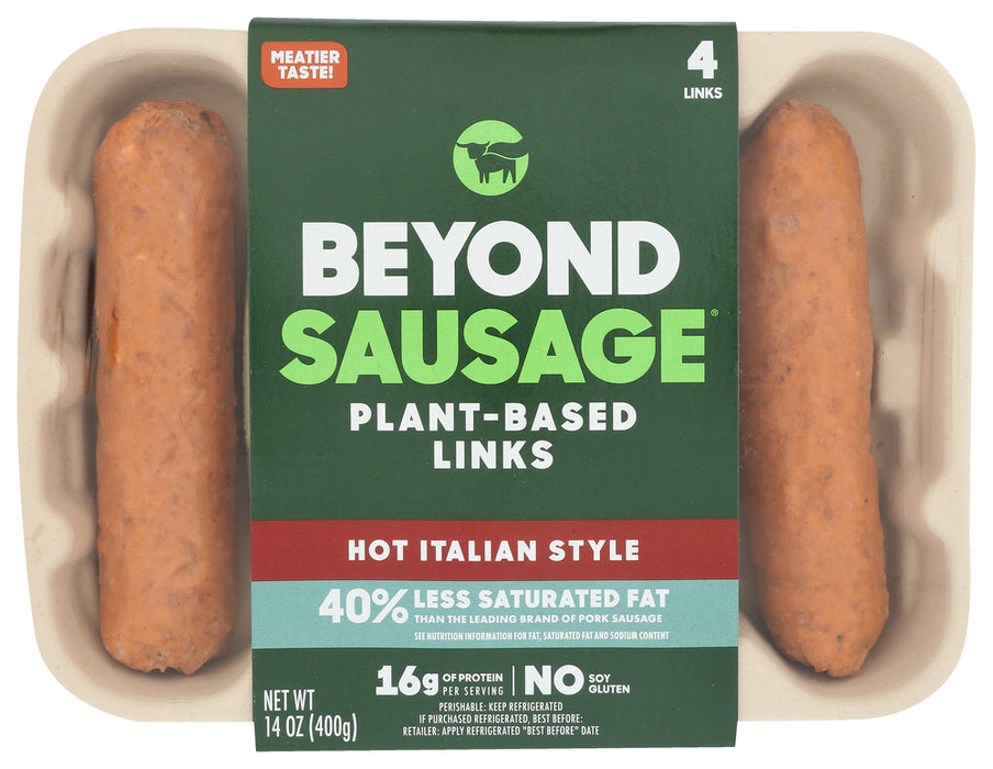 BEYOND MEAT: Beyond Sausage Hot Italian Plant Based Links, 14 oz