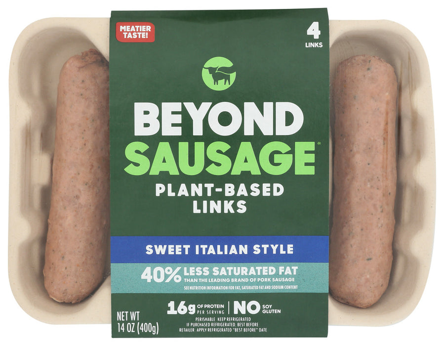 BEYOND MEAT: Beyond Sausage Sweet Italian Plant Based Links, 14 oz