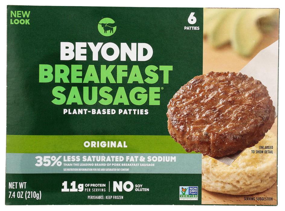 BEYOND MEAT: Beyond Breakfast Sausage Classic Plant Based Patties, 7.4 oz