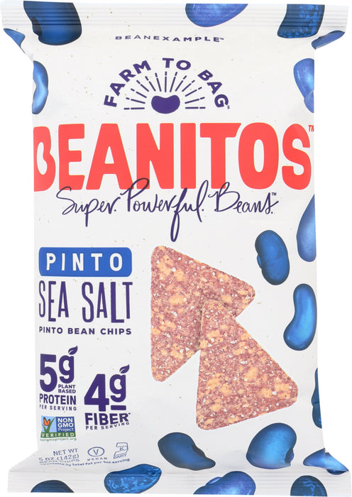 BEANITOS: Simply Pinto Bean Chips with Sea Salt, 6 oz