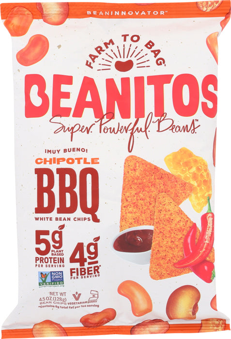BEANITOS: Black Bean Chips Chipotle BBQ, 6 oz