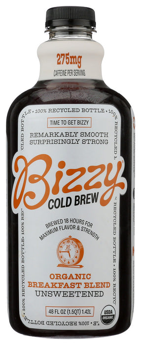 BIZZY COFFEE: Coffee Cold Brew Breakfast Blend Organic, 48 fo
