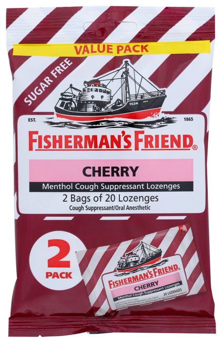 FISHERMANS FRIEND: Cherry Cough Suppresant Lozenge, 40 ea