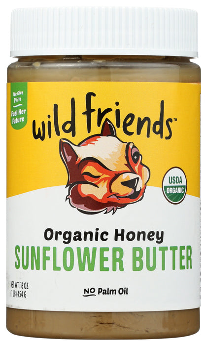 WILD FRIENDS: Organic Sunflower Butter Honey, 16 oz