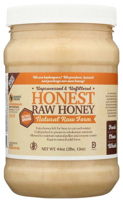 DESERT CREEK HONEY LLC: Honest Raw Honey, 44 fo