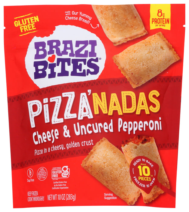 BRAZI BITES: Pizzanadas Cheese Uncured Pepperoni, 10 oz