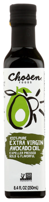 CHOSEN FOODS: 100% Pure Extra Virgin Avocado Oil, 250 ml