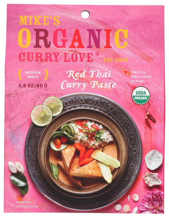 CURRY LOVE: Red Thai Curry Paste, 2.8 oz