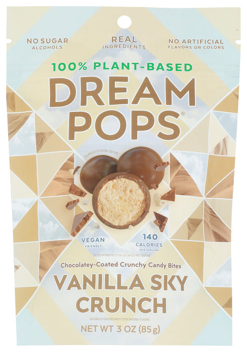 DREAM POPS: Bites Choc Crnch Van Sky, 3 oz