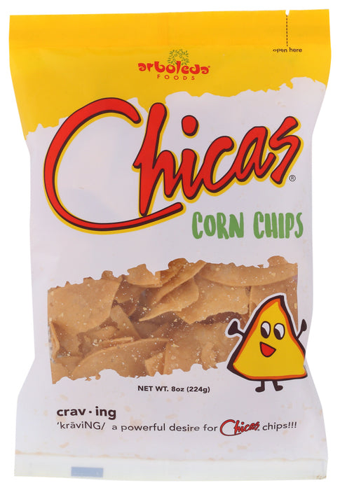 CHICAS: Original Corn Tortilla Chips, 8 oz