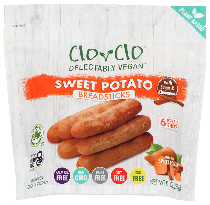 CLO-CLO VEGAN FOODS: Sweet Potato Breadsticks With Sugar And Cinnamon, 8.1 oz