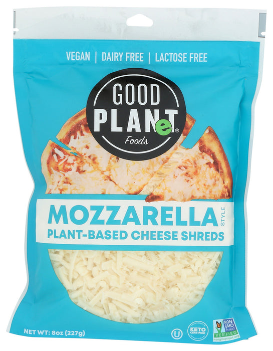 GOOD PLANET FOODS: Mozzarella Cheese Shreds, 8 oz
