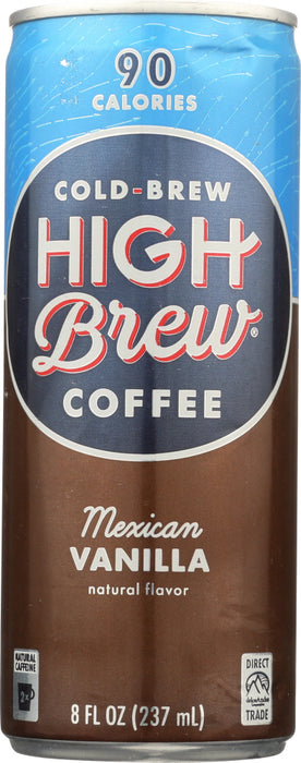 HIGH BREW: Cold-Brew Coffee Mexican Vanilla, 8 oz
