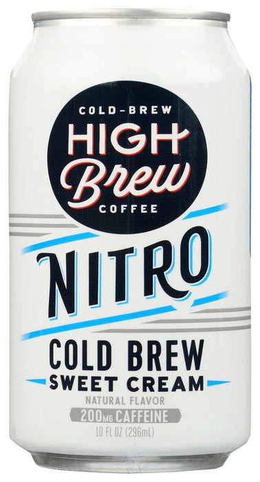 HIGH BREW: Nitro Sweet Cream Cold Brew Coffee, 10 fo