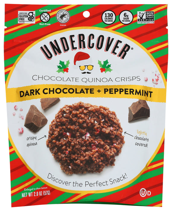 UNDERCOVER QUINOA: Crisp Quinoa Dk Chc Pmnt, 2 oz