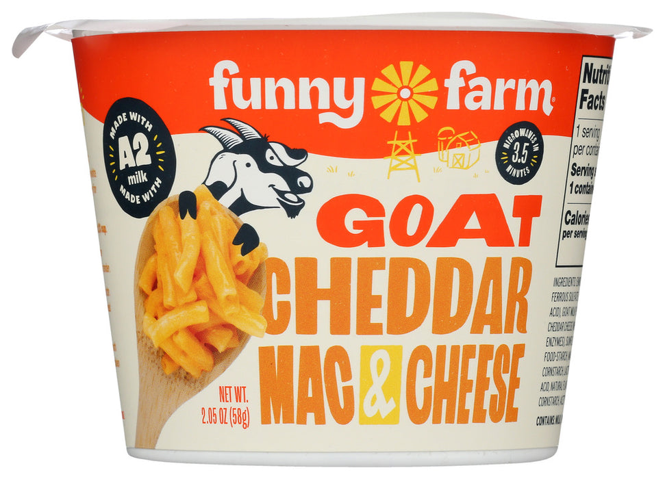 FUNNY FARMS: Goat Cheddar Mac and Cheese, 2.05 oz