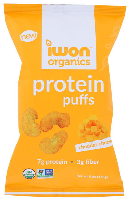 IWON ORGANICS: Protein Puffs Cheddar Cheese, 5 oz