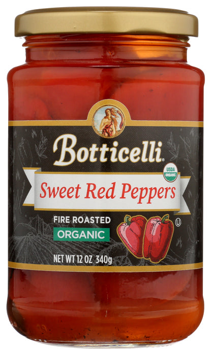 BOTTICELLI FOODS LLC: Organic Fire Roasted Red Peppers, 12 oz
