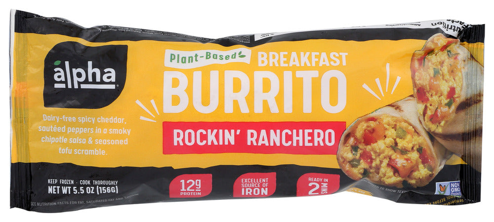 ALPHA FOODS: Rockin Ranchero Breakfast Burrito, 5.5 oz