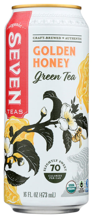 SEVEN TEAS: Golden Honey Green Tea Ginseng, 16 fo