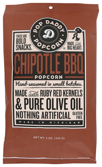 POP DADDY POPCORN: Chipotle Bbq Popcorn, 5 oz