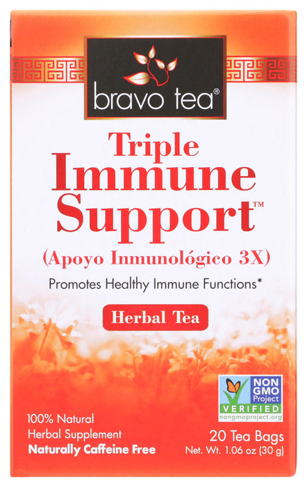 BRAVO TEAS: Tea Triple Immunity Suppo, 20 BG