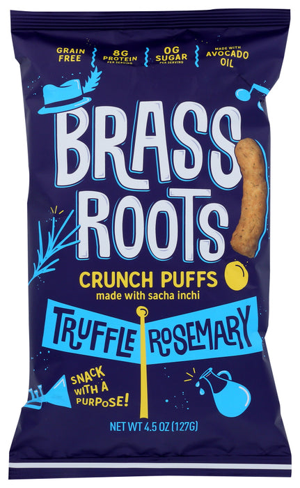 BRASS ROOTS: Truffle Rosemary Crunch Puffs, 4.5 oz